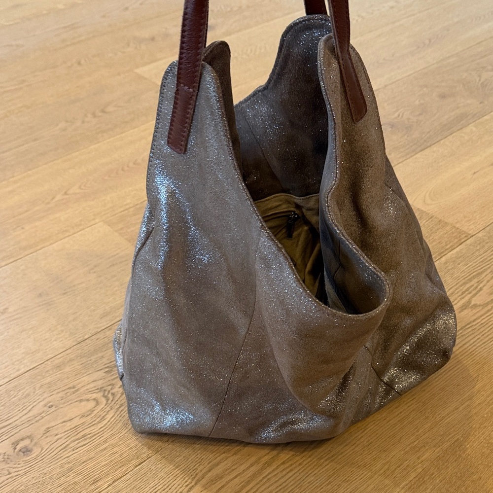 Sondra Roberts Shimmering Brown Tote